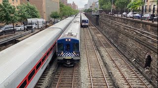 MTA Metro North RailRoad AM Rush Hour Action  the 97th Street Portal M3A M7A M8 P32 [upl. by Matthus761]