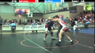 Mens Freestyle 97 KG Josh Lehner vs Ray Stone [upl. by Champ]