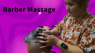 The talented barber is at it again Great Back and Head Massage Experience [upl. by Emile478]