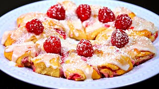 Raspberry Cream Cheese Crescent Easy but Decadent [upl. by Eckhardt]