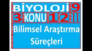 912 – II Kısım “Bilimsel Araştırma Süreçleri” Biyoloji 9 Sınıf 1 Ünite 2 Bölüm II Kısım [upl. by Tristas]