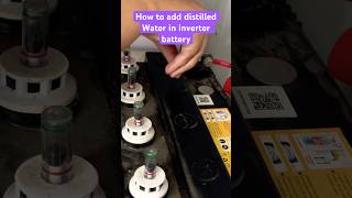 How to add distilled water in battery [upl. by Anenahs]