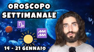 OROSCOPO DELLA SETTIMANA DAL 14 AL 21 GENNAIO [upl. by Garvin]