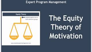 The Equity Theory of Motivation [upl. by Nayrb939]