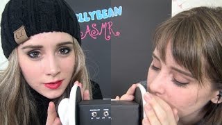 ASMR Double Ear Attention Mouth Sounds  Ear Eating  Ear Massage [upl. by Annaierb]