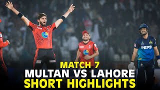 Short Highlights  Multan Sultans vs Lahore Qalandars  Match 7  HBL PSL 9  M2A1A [upl. by Adlar234]