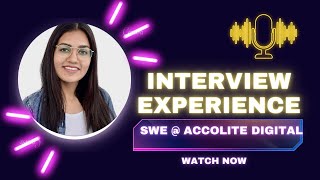 Accolite Digital Interview Experience  Batch  2022  All Interview Questions Covered [upl. by Alaehs]