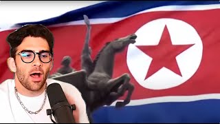 HasanAbi Reacts to North Korean Music Video Chollima on the Wing [upl. by Groves]