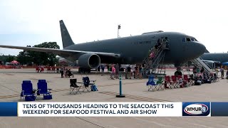 Tens of thousands heading to Seacoast this weekend for seafood festival air show [upl. by Dorthy]