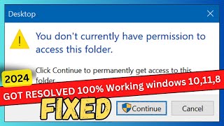 Dont Have Permission To Open This Folder Issue In PC ✅Resolved 100 [upl. by Eloise]