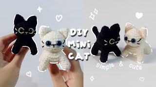 ♡ Crochet Cat Tutorial  Simple amp Cute ♡ [upl. by Helen79]