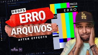 ERRO FALTANDO ARQUIVOS  Veja como resolver este temido ERRO de falta de arquivos no AFTER EFFECTS [upl. by Htezzil]