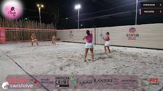 OUTUBRO ROSA EGUA DO BEACH TENNIS 🎀 AKEMIMAMI VS ANEKURIO [upl. by Avictor]