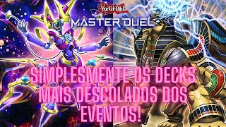 Evento com decks os decks mais DESCOLADOS possiveis  YuGiOh Master Duel [upl. by Lledualc]