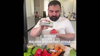 bro hopped on balkan breakfast cycle ☠️ gym gymlife gymedit balkan breakfast mukbang [upl. by Nixon646]