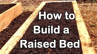 How to Build a Raised Garden Bed with Wood  Easy EZ amp Cheap [upl. by Adnorhs]