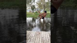 ROPE SWING OVER GATOR WATER [upl. by Eikcin642]