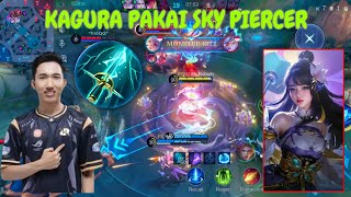 TIPS MAIN KAGURA PAKAI SKY PIERCER BUILD REKOMENDASI PRO PLAYER LEMON [upl. by Noraa532]