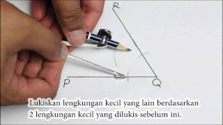 Matematik Tingkatan 2 Pembinaan Geometri membina pembahagi dua sama sudut [upl. by Maidy425]