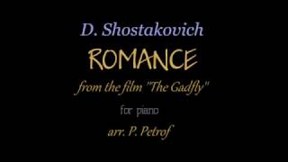 D Shostakovich  ROMANCE from the film The Gadfly for piano  sheet music [upl. by Nettirb]