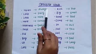 50 Opposite Words to DOUBLE Your English Vocabulary [upl. by Map]