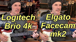 Logitech Brio 4k vs Elgato Facecam mk2 [upl. by Arvie]