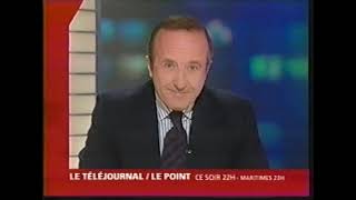 Ce Soir  Téléjournal  Le Point  Bernard Derome  2004 [upl. by Gnoix]