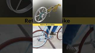 New Innovation  Retro direct bike ✅ cad 3dengineering mechanical machine bicycle innovation [upl. by Hanna930]