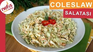 Coleslaw Salata Tarifi  Orijinal Kfc Lezzetinde  Nefis Yemek Tarifleri [upl. by Nirtiac]