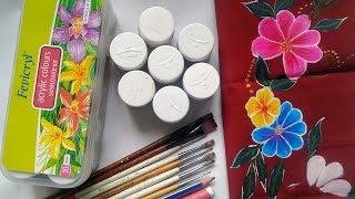 পেইন্টিং করতে কি কি প্রয়োজন  Fabric Painting Beginnes Tutorial  Painting on Clothes [upl. by Eelrahs]