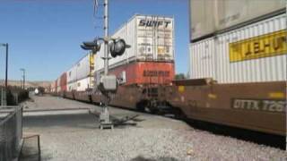 BNSF Stack Train Victorville California [upl. by Samaria151]