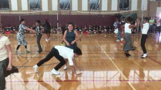 Fallon Middle School Swing Dance Competition Part I [upl. by Zobkiw]