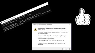 How to fix the Vulkan video driver error and external and internal command not recognised working [upl. by Tallie676]