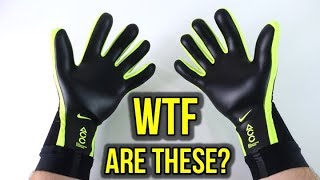 NIKE GOALKEEPER GLOVES WITH ACC AND NO STRAPS  WHAT ARE THEY LIKE [upl. by Smiley423]