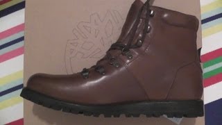 Timberland Earthkeepers Alpine Heritage Hiker Boots Brown  unboxing [upl. by Malinde]