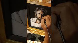 Akiane Kramariks Prince of Peace painted by Al Winters [upl. by Lehcear]