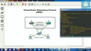 Virtual Router Redundancy Protocol VRRP Configuration step by step [upl. by Adnihc245]