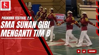 SMA SUNAN GIRI MENGANTI TIM B  Paskibra Festival 20 [upl. by Norvol]