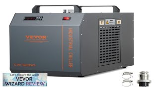 VEVOR Industrial Water Chiller CW5200 Industrial Water Cooler Cooling System Review [upl. by Arahd]