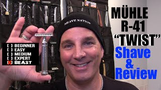 Mühle R41 quotTWISTquot Safety Razor Review and Shave [upl. by Nylarej]