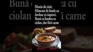 Meniu de cină mâncare de fasole cu dovleac și ciuperci Bună ca fasolea cu ciolan dar fără carne [upl. by Aohk]