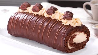 Brazo de Gitano de Kinder y Chocolate  Cake Roll [upl. by Serg622]