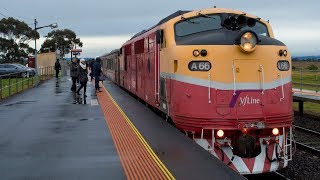 Morning peak at Rockbank  Melbourne Transport [upl. by Alliuqal66]