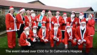 HDM HEADLANDS SCHOOL TEACHERS DRESS UP AS SANTA FOR A DAY FOR CHARITY 161213 SK [upl. by Hali]