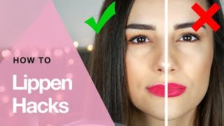 Die besten Hacks Lippenstift richtig auftragen [upl. by Lawry]