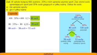 Zadania na procent z procentu  Matfiz24pl [upl. by Denys]