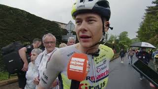 Rune Herregodts  Interview at the finish  Stage 1  Critérium du Dauphiné 2023 [upl. by Assennav]