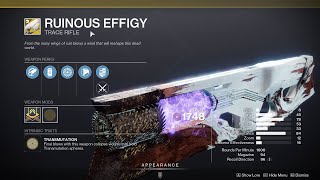 HOW TO GET RUINOUS EFFIGY  DESTINY 2 [upl. by Dubois]