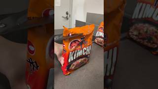 Nongshin Kimchi Ramyun Noodles Chilly Garlic Style  Nom Nom ASMR Videos asmr ramen kimchi [upl. by Kimbell115]