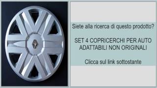 SET 4 COPRICERCHI PER AUTO ADATTABILI NON ORIGINALI [upl. by Idnib]